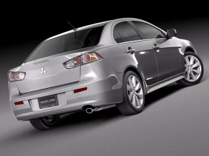 Mitsubishi Lancer GT 2008-2014 3D Model
