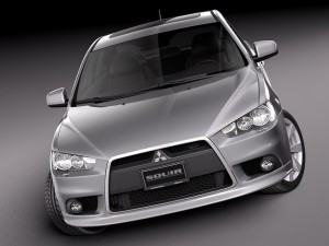 Mitsubishi Lancer GT 2008-2014 3D Model