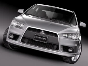 Mitsubishi Lancer GT 2008-2014 3D Model