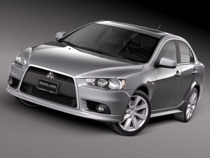 Mitsubishi Lancer GT 2008-2014 3D Model