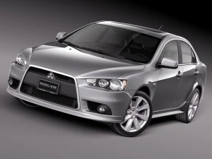 Mitsubishi Lancer GT 2008-2014 3D Model