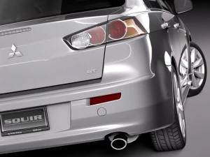 Mitsubishi Lancer GT 2008-2014 3D Model