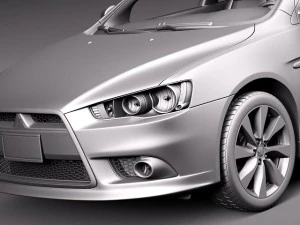 Mitsubishi Lancer GT 2008-2014 3D Model