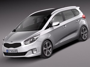 Kia Carens 2014 Modèle 3D