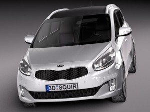 Kia Carens 2014 3D 模型
