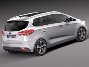 Kia Carens 2014 3D 模型