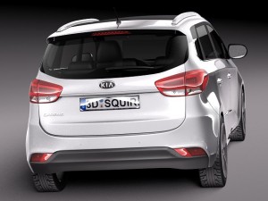 Kia Carens 2014 3D 模型