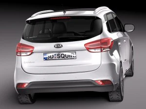 Kia Carens 2014 3D Model