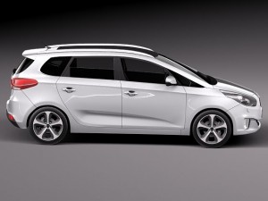 Kia Carens 2014 3D 模型