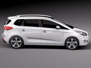 Kia Carens 2014 3D Model