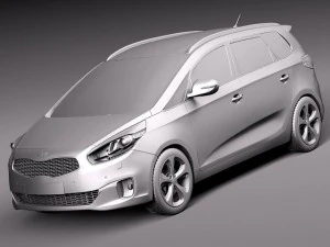 Kia Carens 2014 3D Model