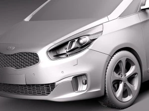 Kia Carens 2014 3D Model