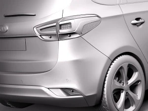 Kia Carens 2014 3D Model