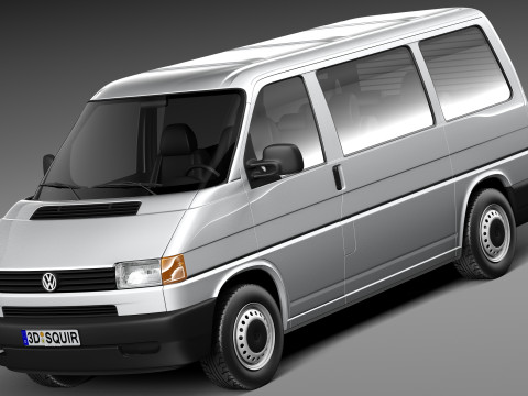 Volkswagen T4 Multivan Eurovan 1990-2003 3D Модель