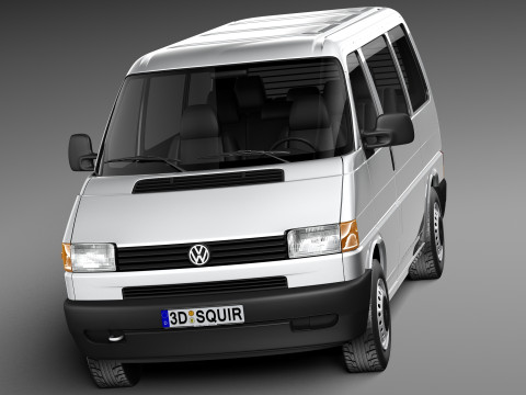 Volkswagen T4 Multivan Eurovan 1990-2003 3D 模型