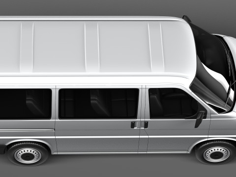 Volkswagen T4 Multivan Eurovan 1990-2003 3D 模型