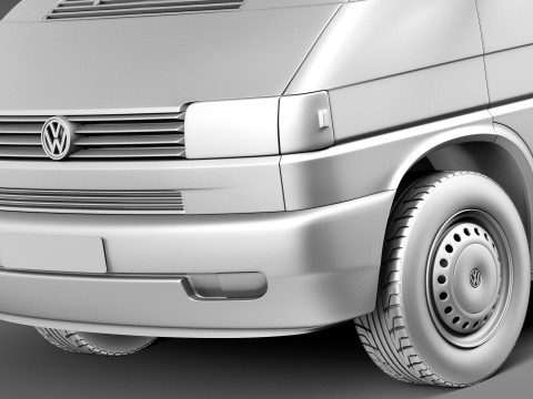 Volkswagen T4 Multivan Eurovan 1990-2003 3D 模型