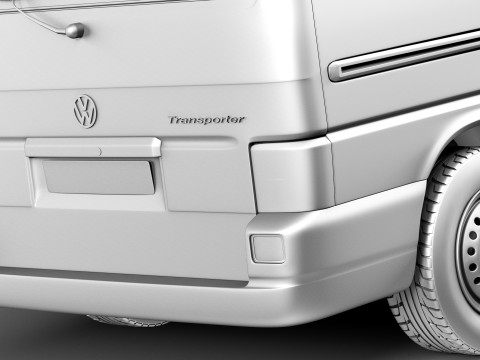 Volkswagen T4 Multivan Eurovan 1990-2003 3D 模型