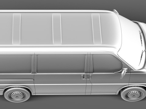 Volkswagen T4 Multivan Eurovan 1990-2003 3D 模型