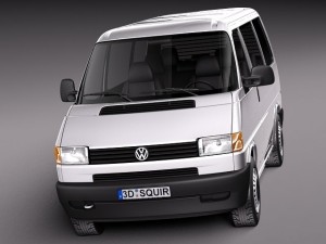Volkswagen T4 Multivan Eurovan 1990-2003 3D 模型