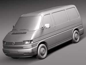 Volkswagen T4 Multivan Eurovan 1990-2003 3D 模型