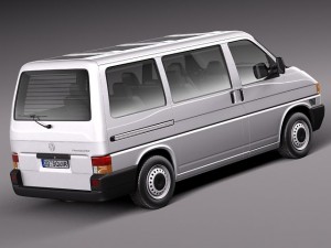 Volkswagen T4 Multivan Eurovan 1990-2003 3D 模型