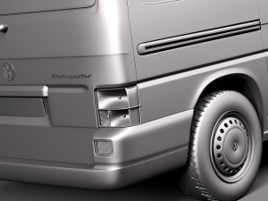 Volkswagen T4 Multivan Eurovan 1990-2003 3D 模型