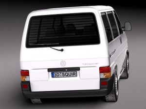 Volkswagen T4 Multivan Eurovan 1990-2003 3D 模型
