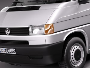 Volkswagen T4 Multivan Eurovan 1990-2003 3D 模型