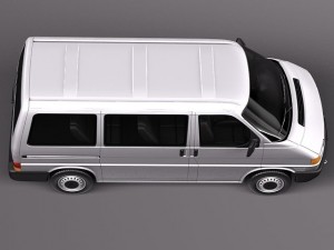 Volkswagen T4 Multivan Eurovan 1990-2003 3D 模型