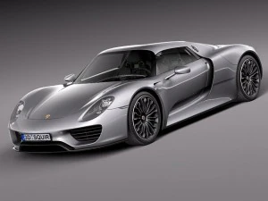 Porsche 918 Spyder 2015 3D Modell