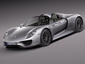Porsche 918 Spyder 2015 3D Model