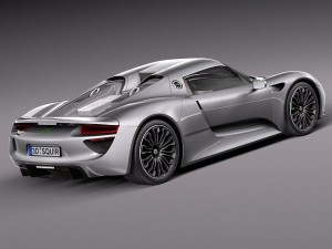 Porsche 918 Spyder 2015 3D Model