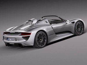 Porsche 918 Spyder 2015 3D Model