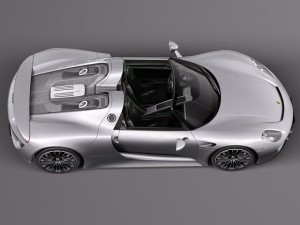Porsche 918 Spyder 2015 3D Model