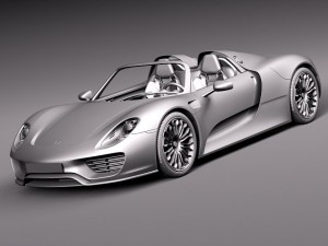 Porsche 918 Spyder 2015 3D Model