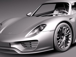 Porsche 918 Spyder 2015 3D Model