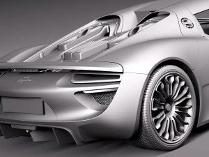 Porsche 918 Spyder 2015 3D Model