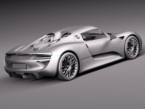 Porsche 918 Spyder 2015 3D Model