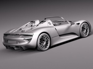 Porsche 918 Spyder 2015 3D Model