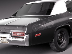 Dodge Monaco 1974 Bluesmobile 3D मॉडल