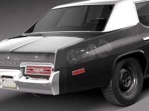 Dodge Monaco 1974 Bluesmobile 3D Model