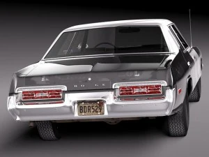 Dodge Monaco 1974 Bluesmobile 3D Model