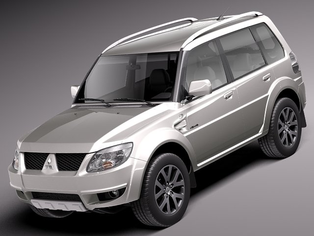 Mitsubishi Pajero TR4 2010-2013 3D Model .c4d .max .obj .3ds .fbx .stl .blend 