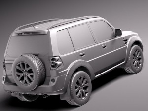 Mitsubishi Pajero TR4 2010-2013 3D Model