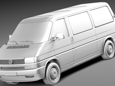 Volkswagen T4 Van 1990-2003 3D Modell