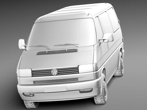 Volkswagen T4 Van 1990-2003 3D Model