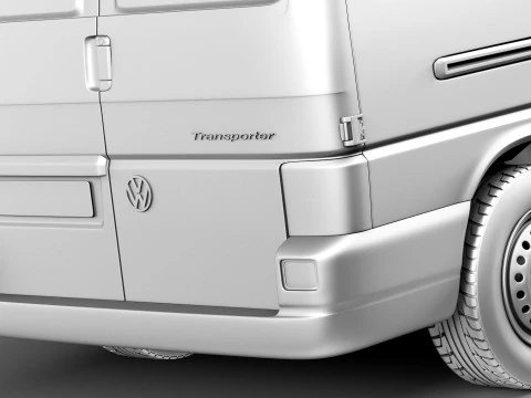 Volkswagen T4 Van 1990-2003 3D Model