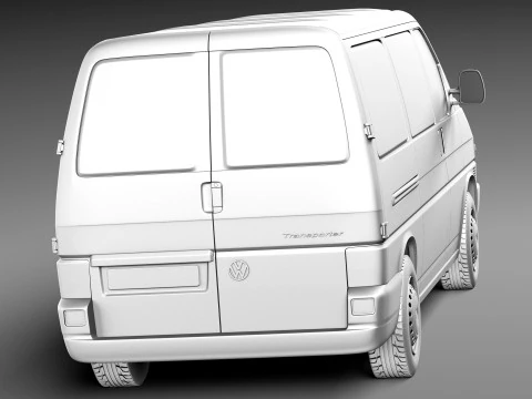 Volkswagen T4 Van 1990-2003 3D Model