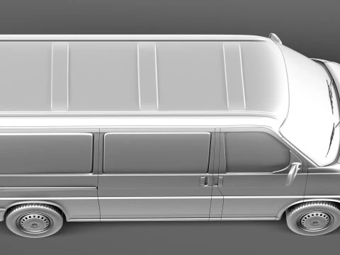Volkswagen T4 Van 1990-2003 3D Model